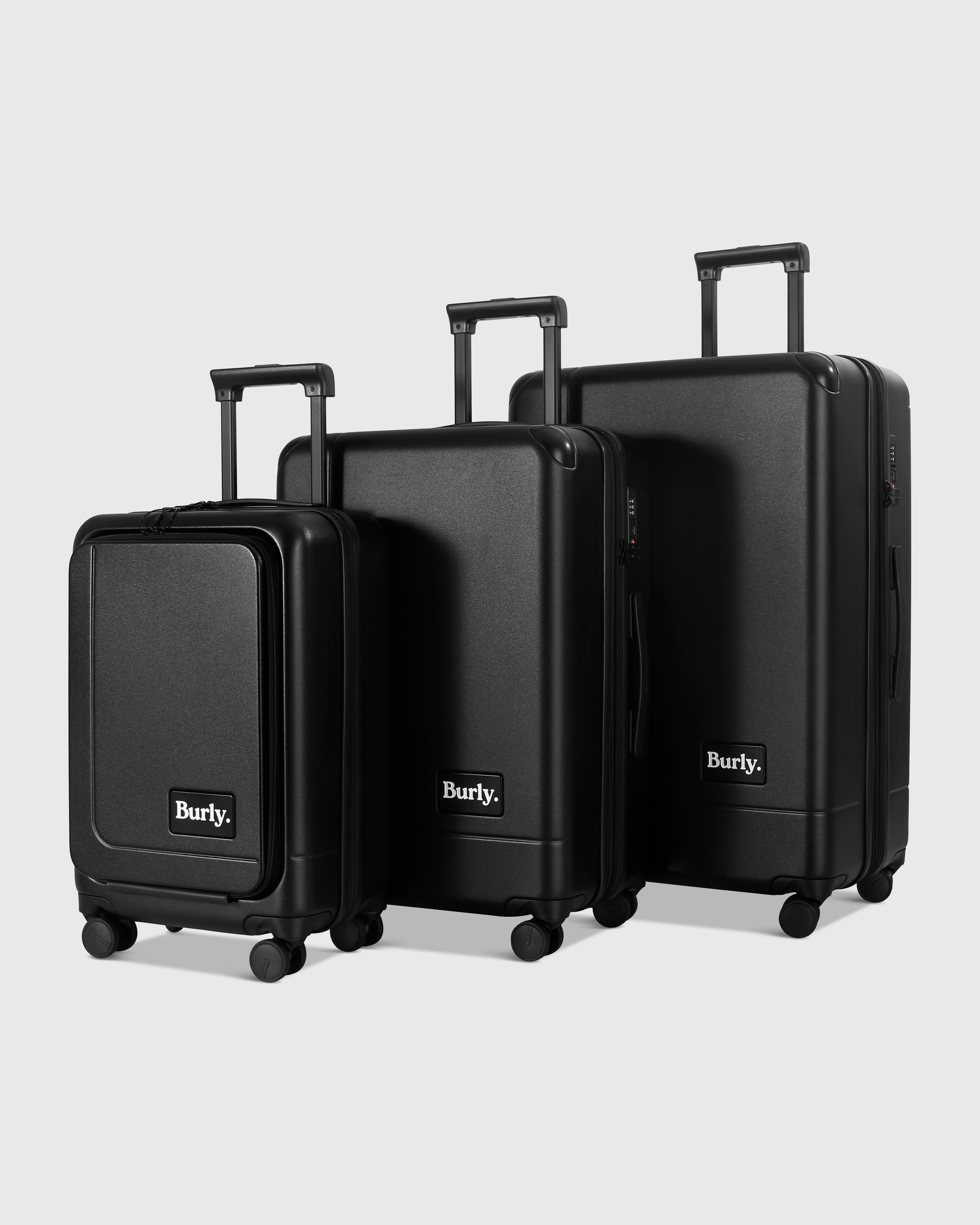 Burly Luggage Suitcase Set of 3 Bundle (Free Gift)